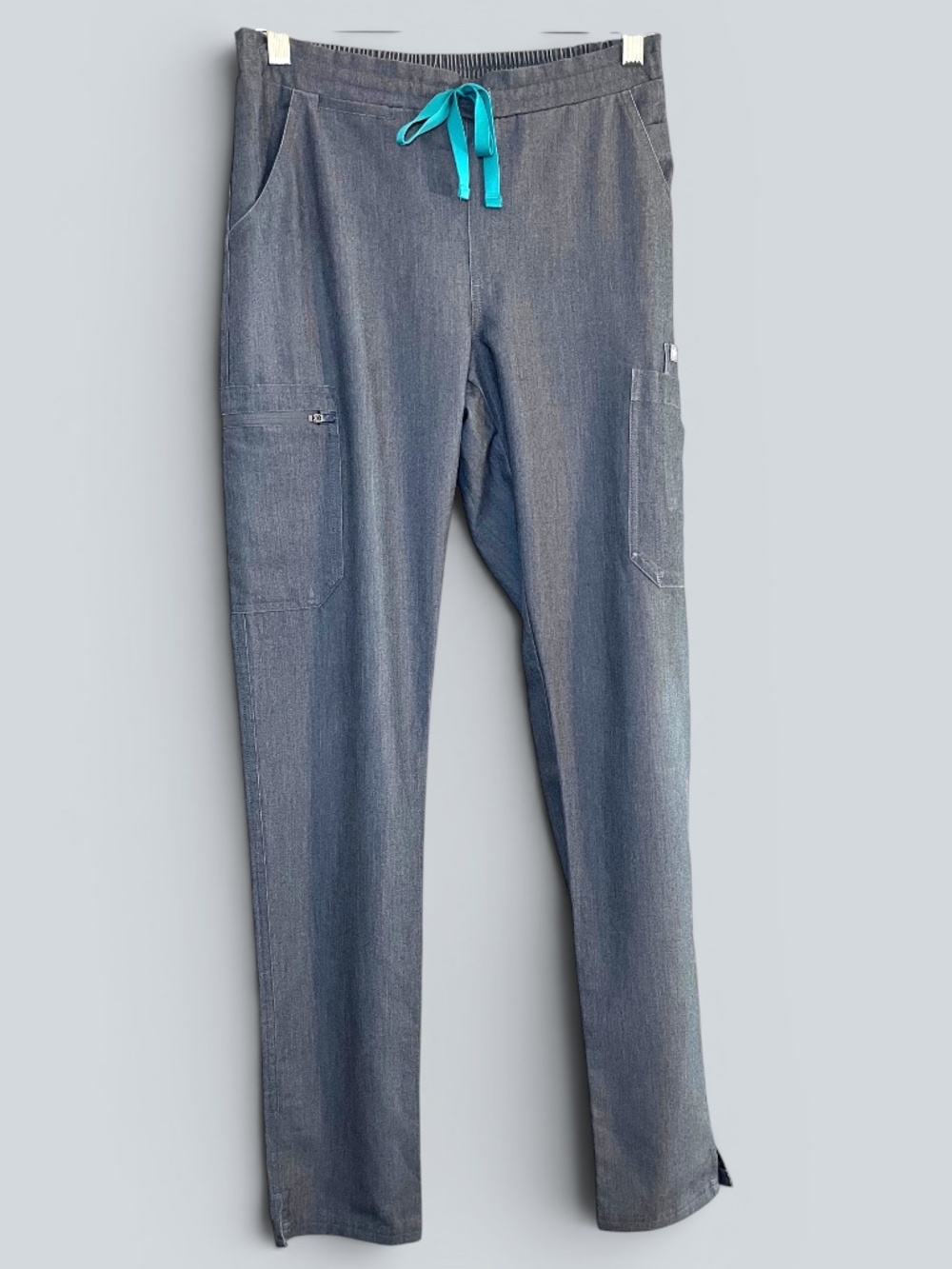 Figs Graphite Yola High-Rise Slim Scrub Pant 11 Pockets Size Extra Small Tall